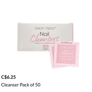 Gel moments nail cleaners